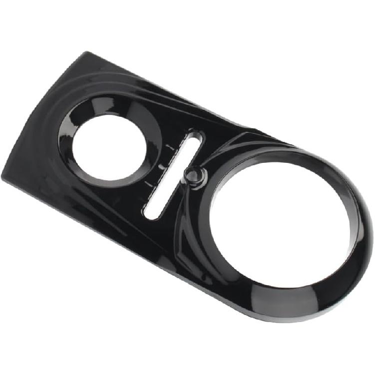 Copertura Pannello Strumenti Moto Trim Compatibile con Harley Davidson Dyna Softail Nera