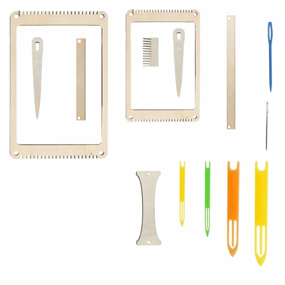 Wooden Hand-Knitting Kit Lightweight Yarn Weaving Tools Mini Loom Machine  Weaving Lover