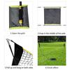 New Portable Folding Badminton Net Stand Easy Setup Adjustable Mobile Outdoor Sports Net for Garden/Backyard Fun