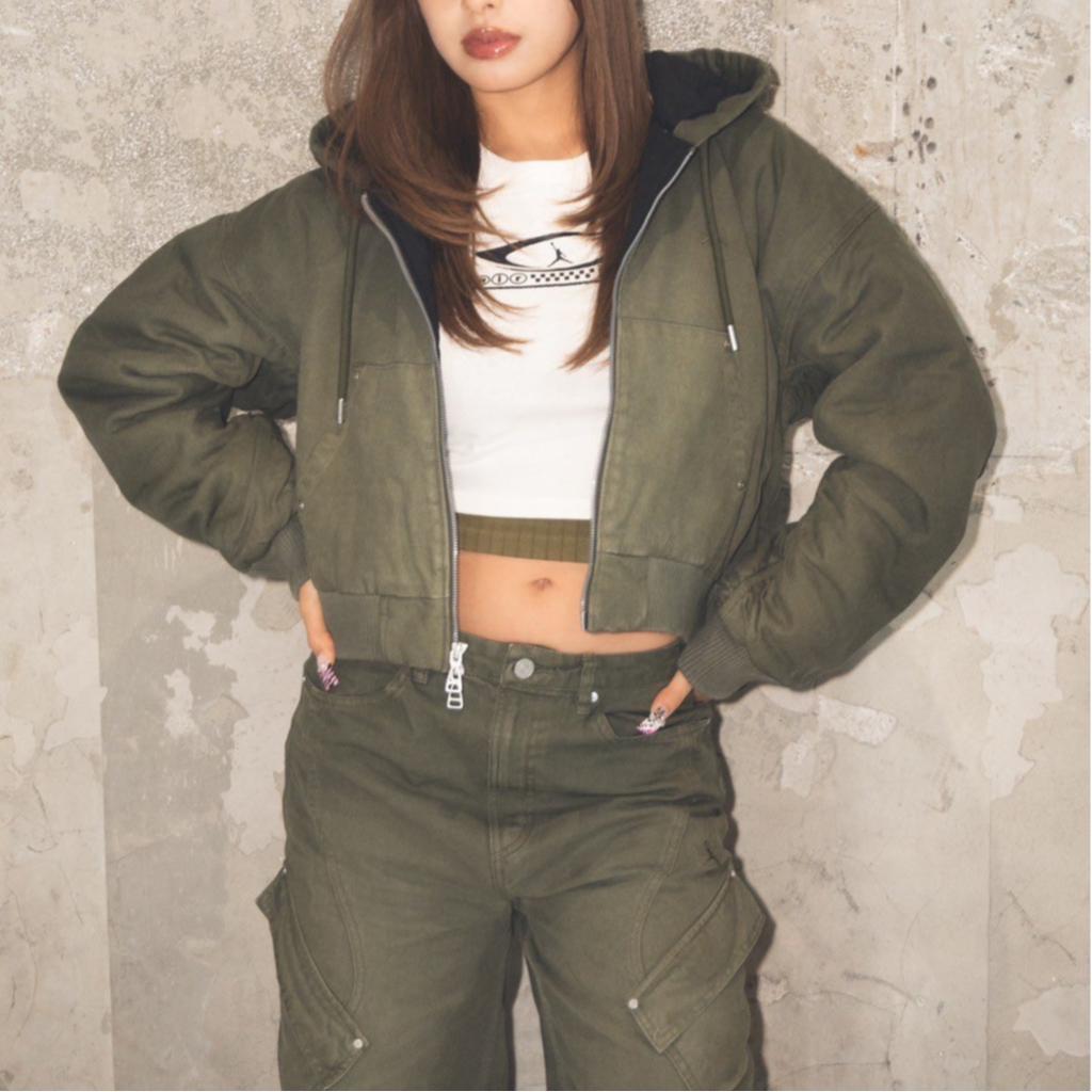 Jordan X Travis Scott Solid Color Full Zip Fashion Long Sleeve Jacket Women jackets Green FD9114-325