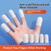 5/10Pcs Silicone Finger Protectors Heat Resistant Anti Slip Anti Scalding Antistatic Finger Cots Single-Finger Transparent Cover