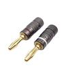 4mm Banana Socket Connector Gold Plated with Screw Lock Binding Post Speaker for Home Electronics Laboratory