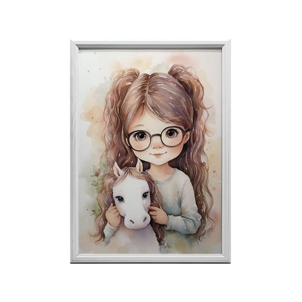 Dziewczynka Z Konikiem Dziewczynka Z Konikiem, 70X100 Cm, Bez Ramy, Papier Matowy 230 Gsm