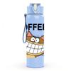 1PC Grinning Cheshire Cat 750ml Color Plastic Sports Water Bottle Leakproof Flip Straw Lid Suitable for Sports Office Home Use