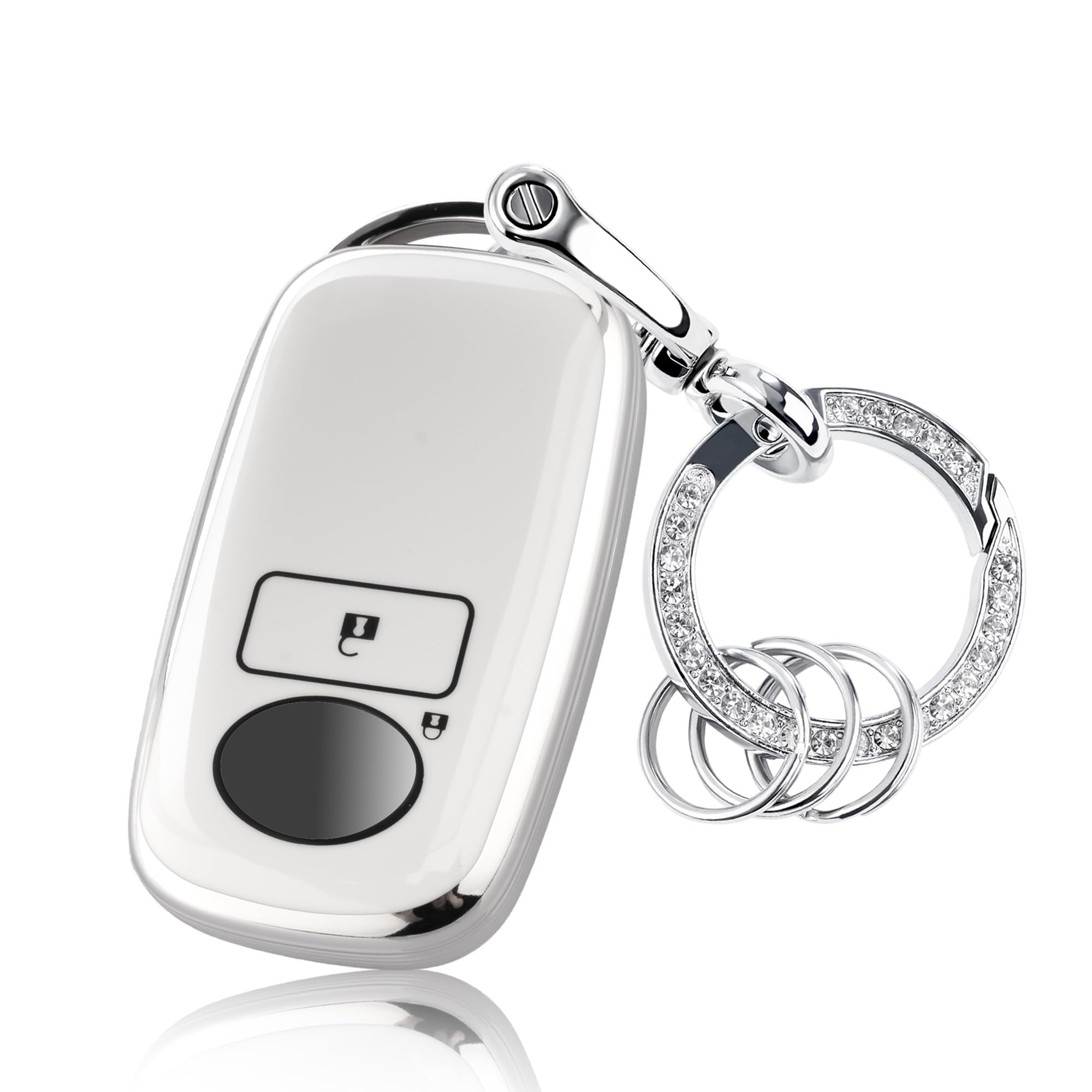 

[Унхоке] Совместимый с Daihatsu чехол для ключа — это чехол для ключа Rumi, чехол для смарт-ключа New Taft, белый