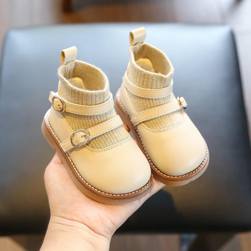 Baby Girls Shoes Fall Winter Baby Soft Soled Toddler Shoes Princess Shoes Ankle Boots Little Girls Boots