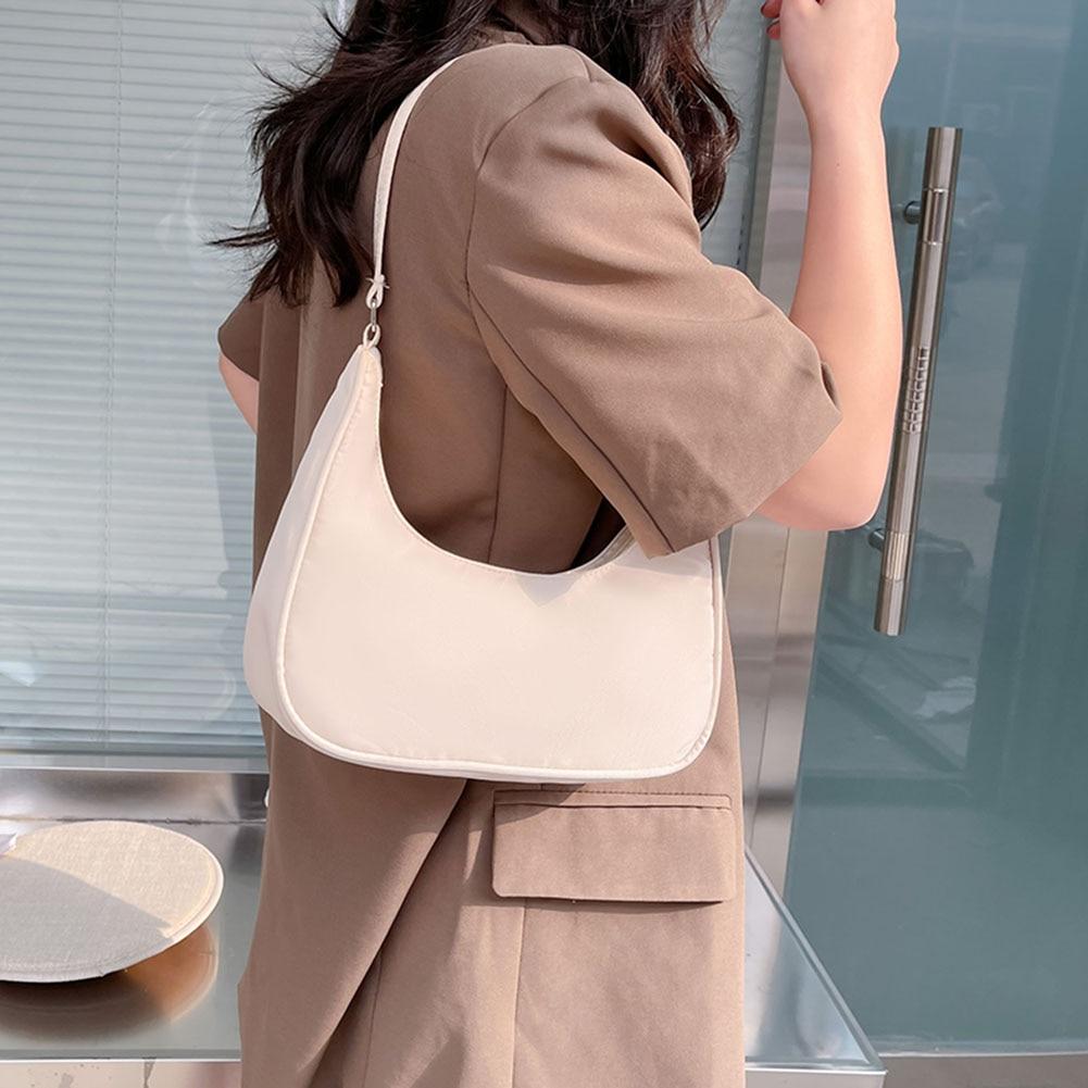 Mujer Color puro Hombro Axilas Hobos Bolsos Moda Casual Damas Cremallera Bolso  Pequeño Bolso de asa superior Bolso para Mujeres Tendencia comprar a buen  precio — entrega gratuita, reseñas reales con fotos —