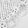 Women Summer Sweetheart Neck Polka Dot Ruffle Hem Slim Fit Sleeveless Camisole Top