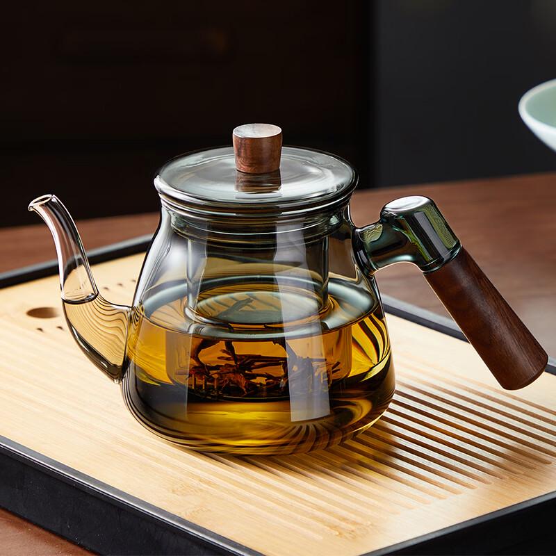 Hand-Painted Glass Teapot Gift Set
