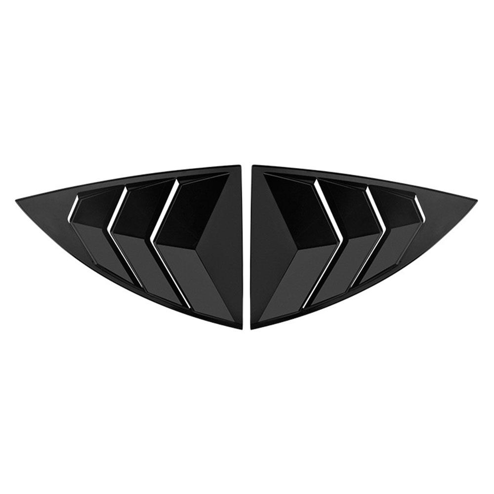 2pcs Car Rear Window Shutter Cover Trim Window Louver Side Vent Trim For Tesla Model 3 Model Y 2017-  Accessories