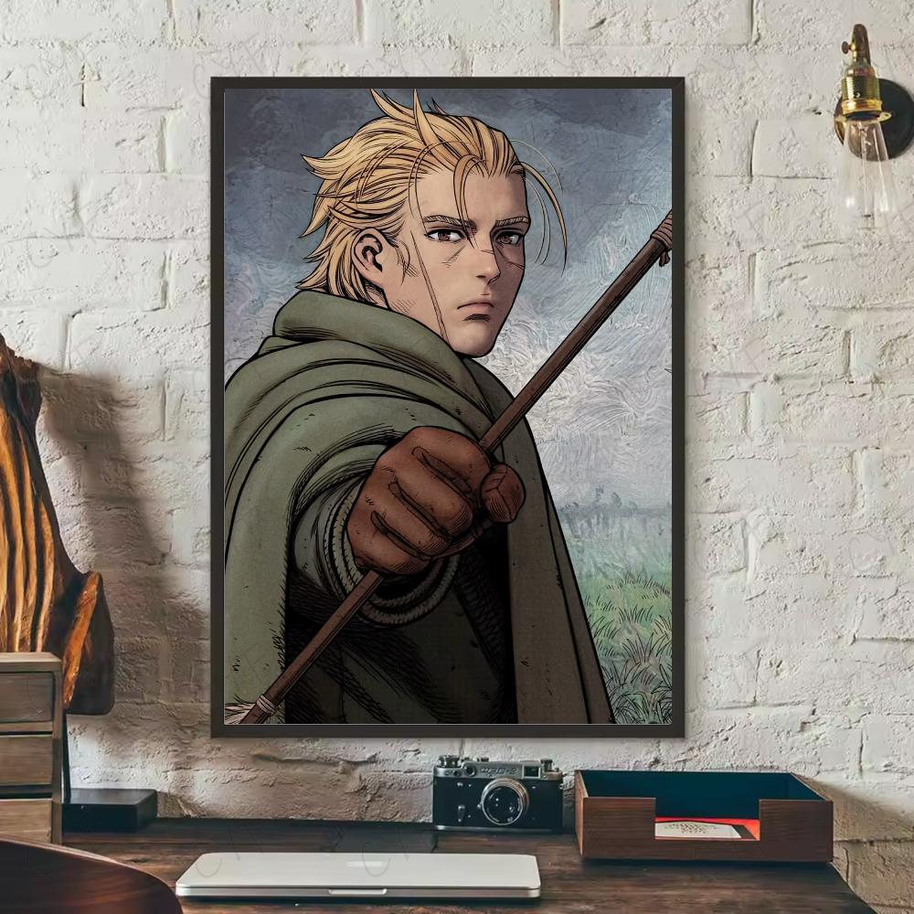 

V-Vinland Saga Аниме Манга Постер HD арт липкая стена водонепроницаемый дом гостиная спальня бар эстетичное украшение 21cm×30cm NoFrame