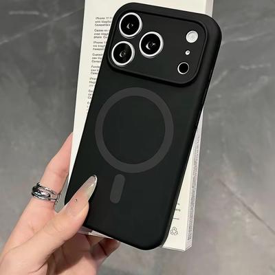 Luxury  Liquid Silicone For Magsafe Case For iPhone 17 Air 16 15 14 13 12 Pro Max Wireless Charging Soft Bumper Cover