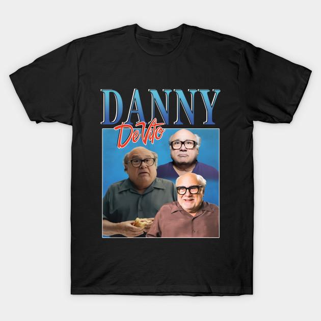 Men Black Print T-shirt Danny Devito Homage No-Cut Transfer Paper Print Cotton Tshirt 3XL чёрный