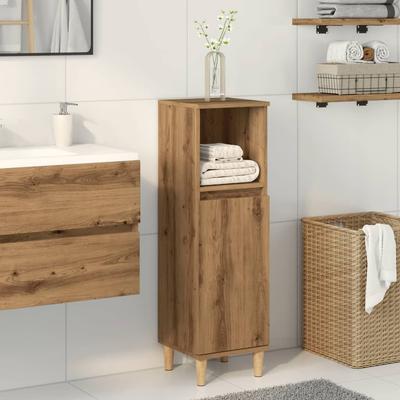 vidaXL Badschrank Artisan-Eiche 30x30x100 Cm Holzwerkstoff