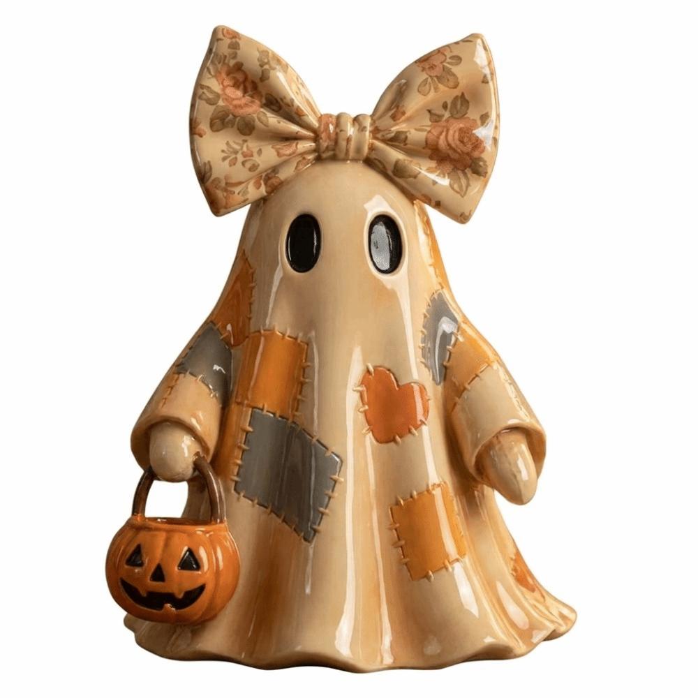 Vintage Style Patchwork Ghost Neat Stitching Fabric Ghost Centerpiece Desktop Centerpiece Decor