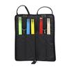 Black Drumstick Storage Bag - Lightweight Durable Oxford Cloth Drum Sticks Organizer with Adjustable Straps for Musicians