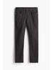 H M sliM Fit Cotton Twill Pants Dark Gray 1074402003