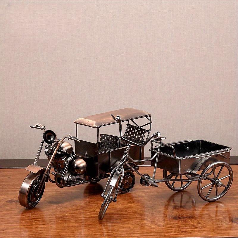 1pc Vintage-Style Metal Car Model with Opening Doors & Roof Top - Elegant Home Decor, Unique Gift Idea for Car Enthusiasts, Car InteriorDecor