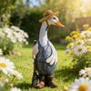 Hand-Colored Resin Duck Statue with Modeled Features, a Playful Display Piece for Gardens, Balconies, and Indoor Spaces