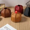 230g Lychee Pattern Leather Gas Can Cover - Small Protective Sleeve for Flat Gas Stove, Outdoor Camping/Alpine Stove.