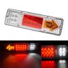 2Pcs 12V/24V Car Trailer Trucks Tail Lights Car LED Rear Tail Light Running Turn Signal Rear Lamps Lorry Bus Taillight Parts