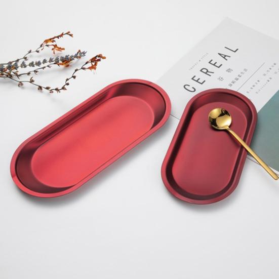 

Лоток для косметики, стабильная легкая овальная высококачественная тарелка для хранения для повседневной жизни