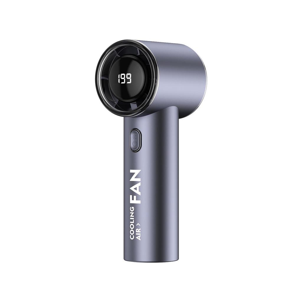 2026 USB Handheld Mini Fan: Digital Display, 199-Speed, High-Speed Turbine