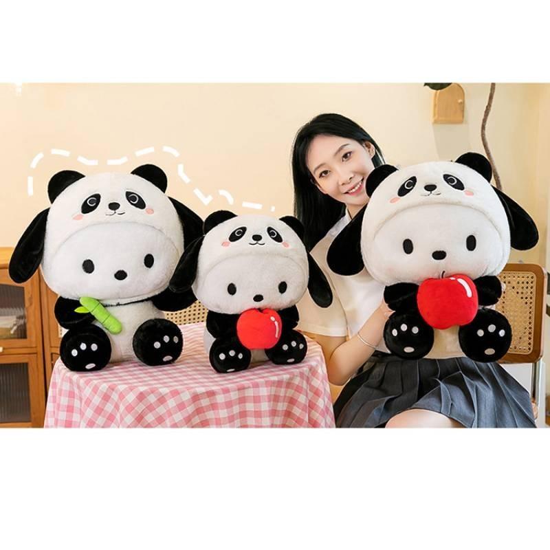 Niedlicher Panda zu Pachacco Plüschpuppe Weiches Kuschelkissen für Mädchen 40cm bis 80cm