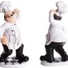 Restaurant Resin Decor - Chef Figurine & Bar Ornaments for Cafe, Commercial Kitchen Decorations Durable Resin Craft