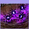 Purple Led Spider Lights For Halloween Decoration 2m/5m 20/50 Lights Battery/usb Powered