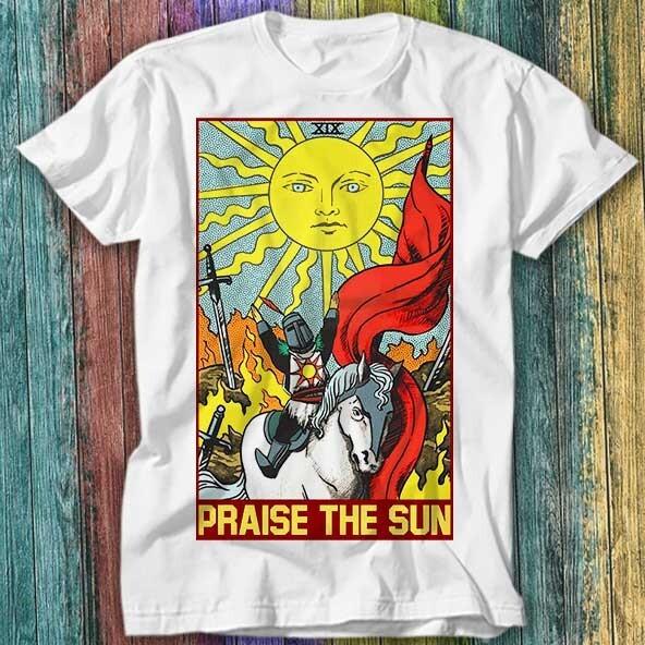 Praise The Sun Thank God Tarot Card Reading Online Gaming T Shirt Top Tee 465