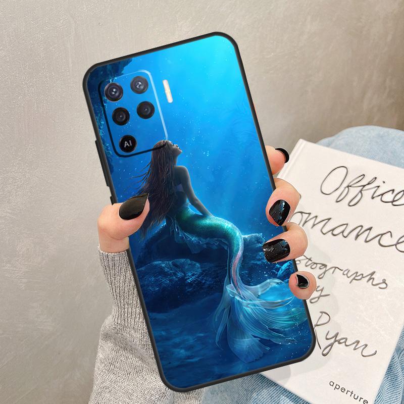 Mermaid Case For Oppo A40 A60 A80 A78 A38 A18 A98 A58 A96 A76 A16 A94 A74 A54 A15 A17 A57 A77 A5 Pro