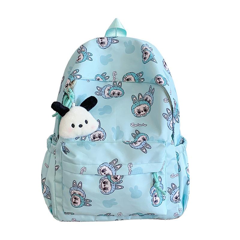 Schoolbag popular LABUBU backpack Japanese student schoolbag ultra-light waterproof class cartoon backpack niche design