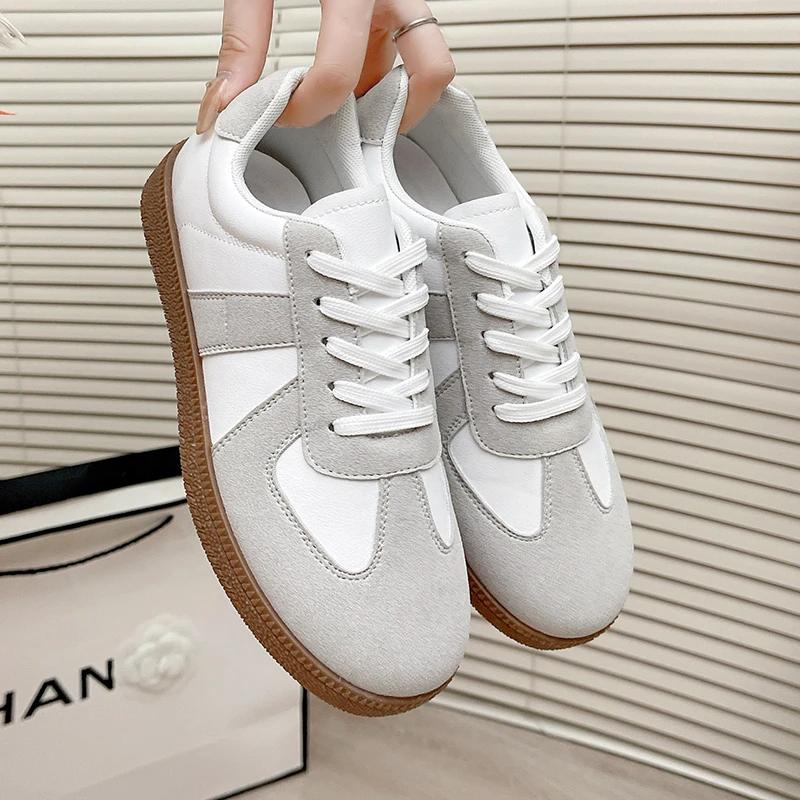 Fashion Women's Casual Sneakers Breathable Non-Slip Tennis Walking Shoes New Leather Suede Flats Shoes Women Fashion Sports Shoes