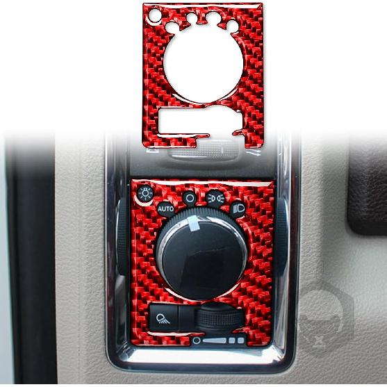 Red Carbon Fiber Dashboard trument Speedometer Tachometer Frame Panel Cover Car Interior Compatible with Dodge Ram 1500/2500/3500 2013 2014 2015 2016