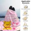 1pc, Disney Winnie The Pooh Blanket Gift for Friends Birthday Christmas Present Home Decor Sofa Throw Blanket Outdoor Camping Travel Beach