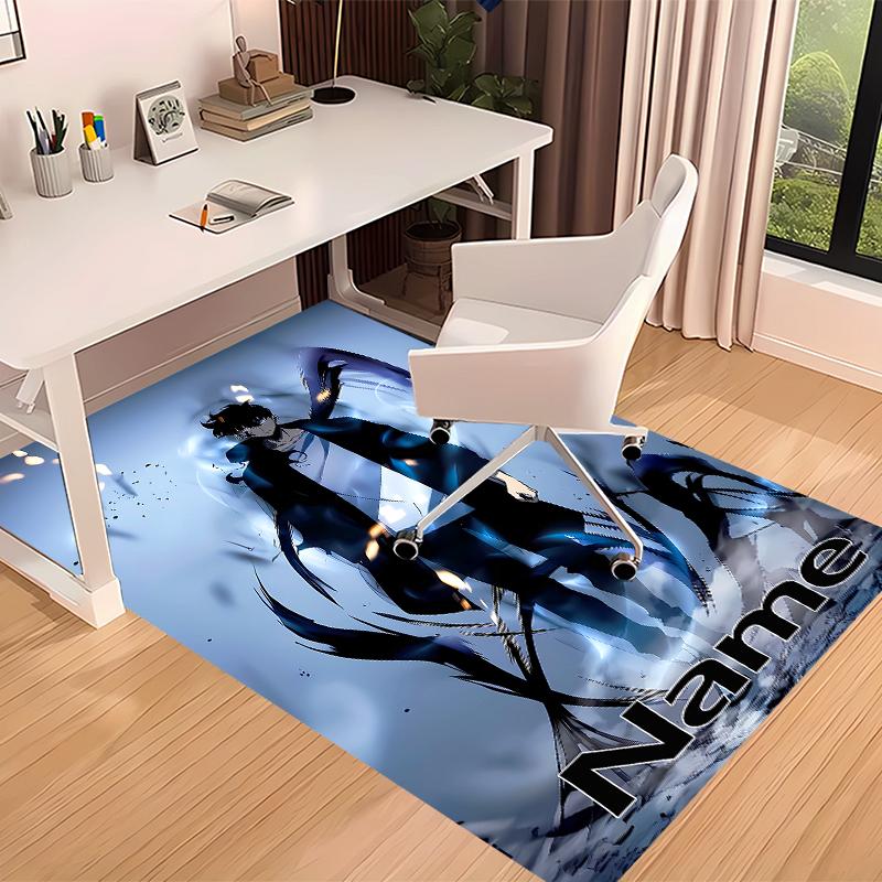Custom personalization Solo Leveling Print Area Rug - Soft, Washable Non-Slip Indoor Mat,Living Room,Home&Office Decorative Rug
