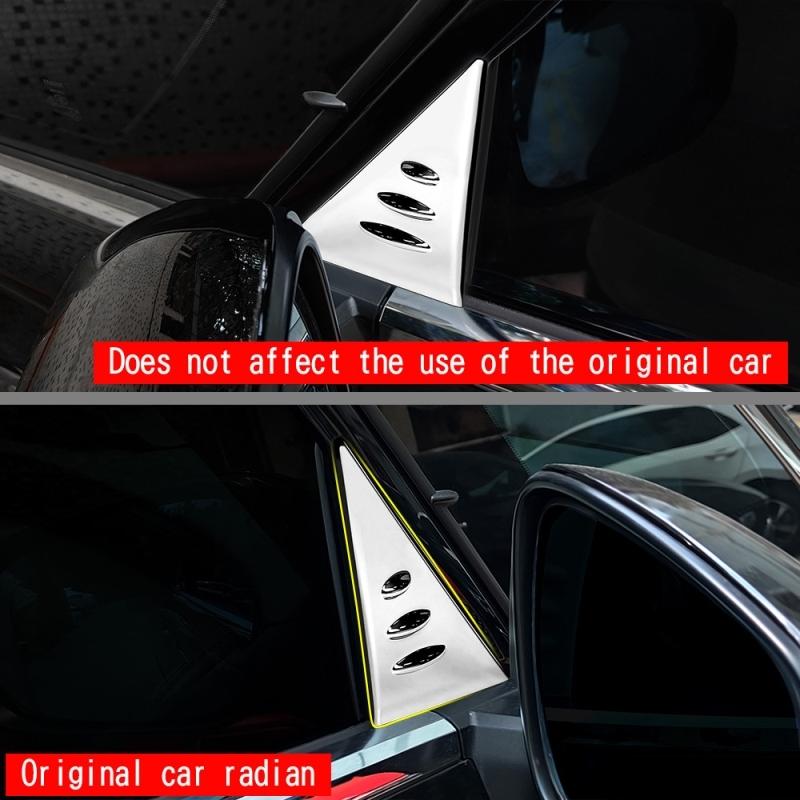 For Toyota Alphard Vellfire 40 Series  2024 ABS Carbon Car Exterior Accessories A D Pillar Trim Rear Window Quarter Cover