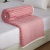 Polyester Ribbed Fleece Blanket Soft Warm Plush Throw Blanket with Bound Edge for Bed Sofa Home  ODM