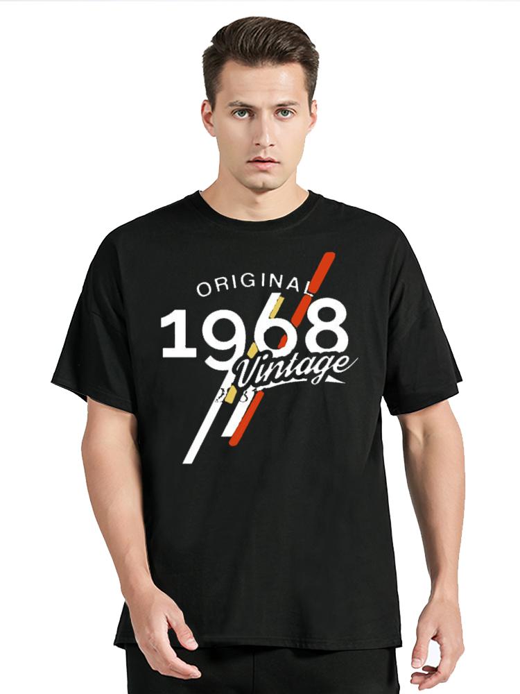 1968 Classic Old Birthday T-shirt Father Day Present Comfortable Breathable T Shirt Cotton Tshirt Fitness Unisex Tops Tees