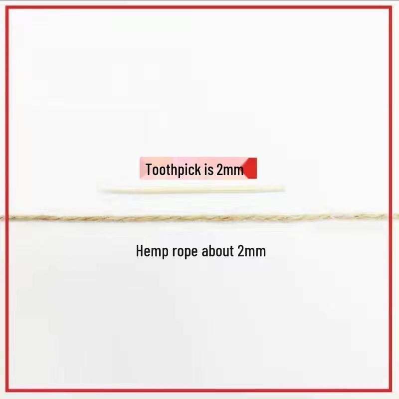 Retro Hemp Rope for DIY Cat Climbing Frame, Pot Decor, Tire Craft, Vase Weaving, and AC Pipe Wrapping