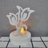Flower Shaped Candlestick Silicone Mold Candle Base Mould Decorative Candle Holder Mold Ornament Home Decorations Mould