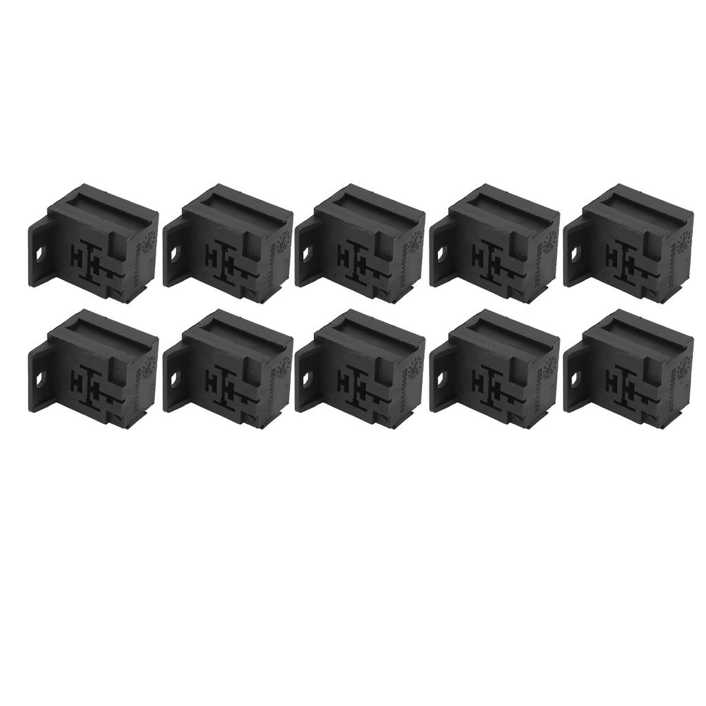 10Pcs 5P 40A Relay Socket with 50Pcs Terminals for Car Alarms Headlights Remote Start