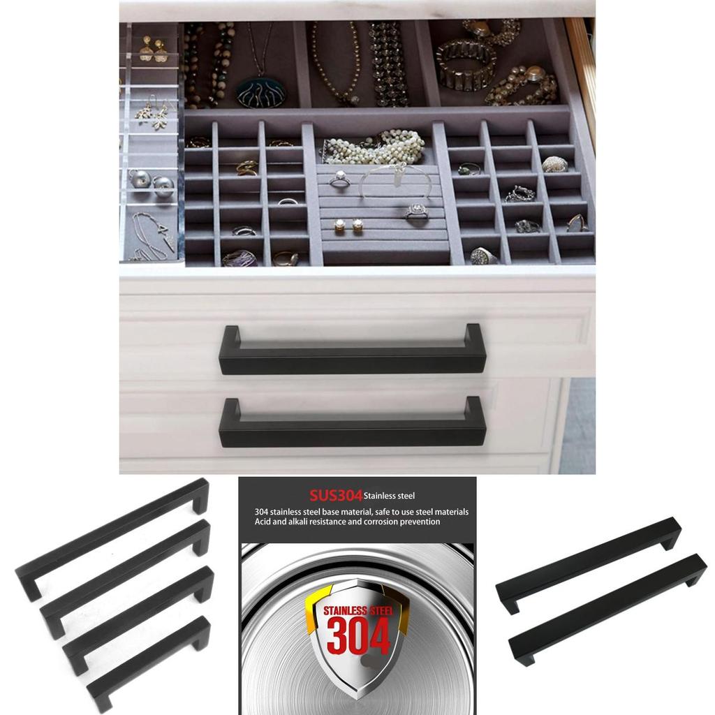 Cupboard Kitchen Cabinet Bar Door Handle Square Drawer Handles Product Household