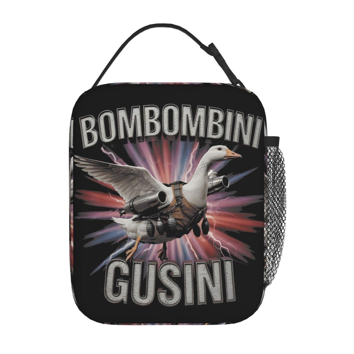 Bombombini Gusini Funny Italian Brainrot Insulated Lunch Bag For School Food Container Leakproof Thermal Cooler Bento Box One Size