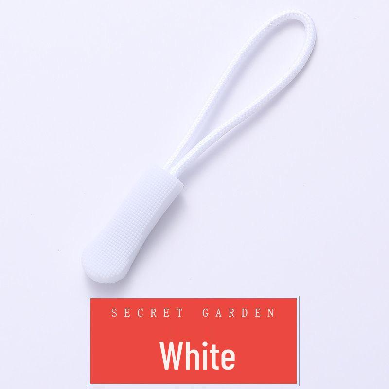 Colored PVC Zipper Pull Rope with Removable Drawstring and Rubber Pull Tab for Bags and Luggage