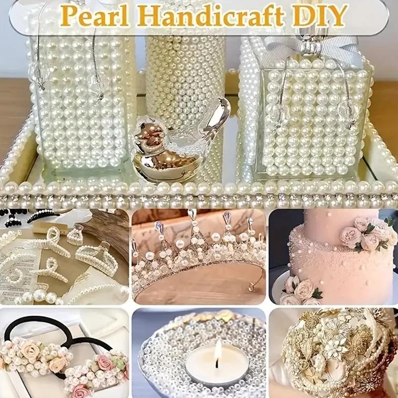 WTEMPO Random Size Artificial Pearls Kit for Vase Filling Wedding Supplies Craft Making Bridal Party Decorations Home Decoration Vase Filler