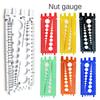 Metric Size Nut Gauge Imperial Standard Portable Screw Size Measuring Ruler Male Female Gauge Inch Metric Thread Bolt Gauges