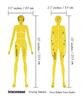 Traceease Female Human Figure Template Stencils Fashion Designer  s Drafting Tools, 2 Piece
