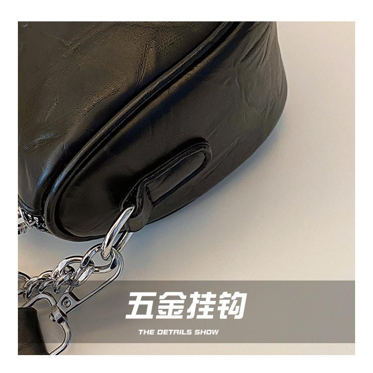 IELGY Women's Premium Sense Baguette Armpit Bag, Fashionable Retro Classic Shoulder Messenger Bag